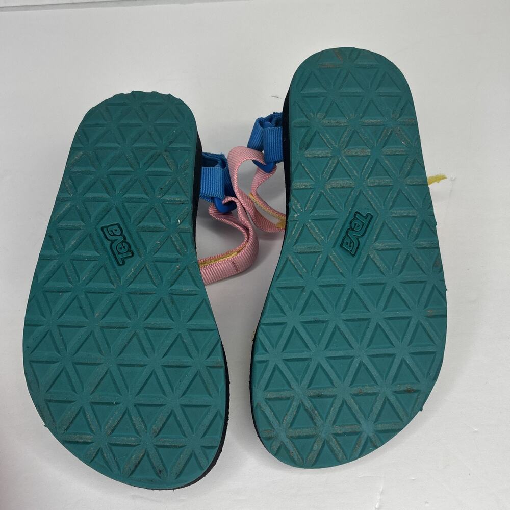 Teva Kids Girls 1 Sandals Multicolor Strap Breathable Water Summer Shoes - Picture 5 of 6